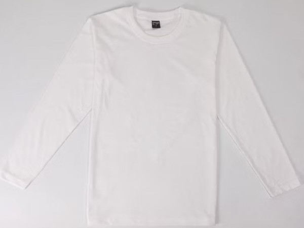 เสื้อกีฬาแขนยาว ขาว XL