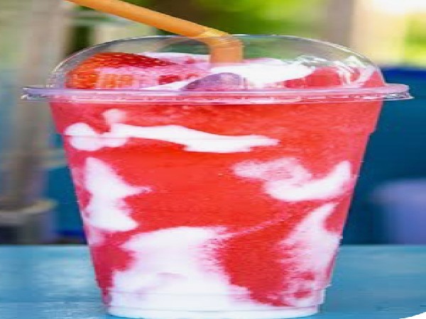 สตอเบอรี่โยเกิร์ตปั่น